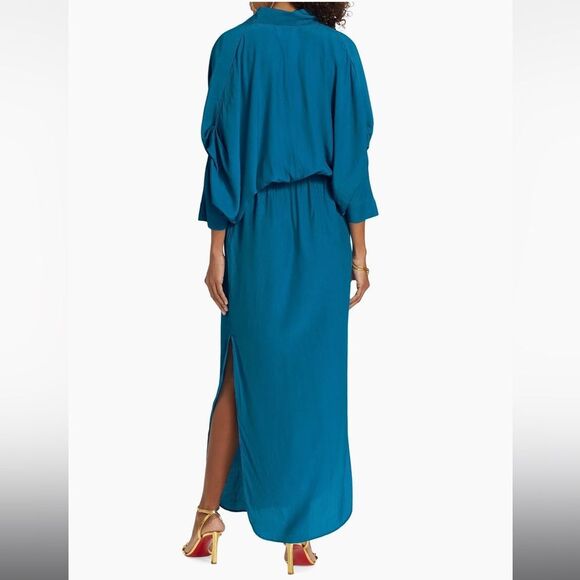 SWF Atrtisa Plunge Maxi Dress - Teal BRAND NEW Size Oversized Sleeve - Picture 4 of 8